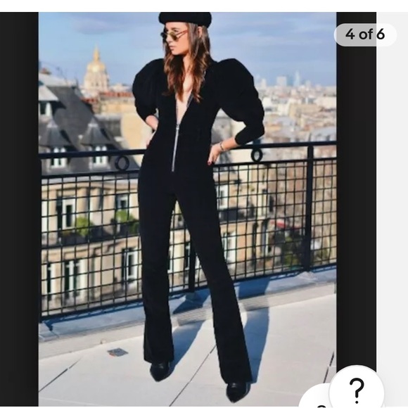 WeWoreWhat 70’s Corduroy Retro Flare Jumpsuit - Picture 9 of 9